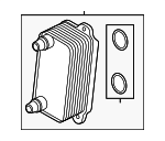 LR110373 - Cooling System: Trans Cooler for Land Rover: Discovery Sport, Range Rover Evoque Image