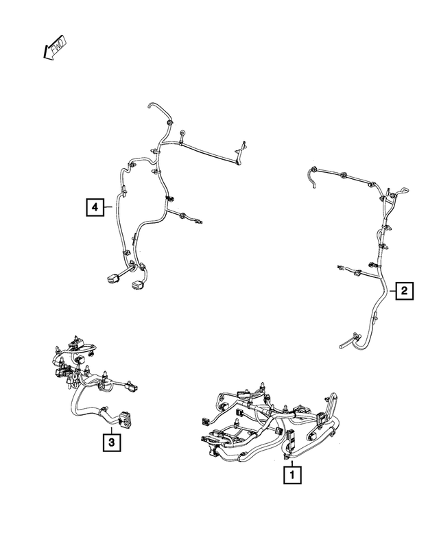 68265375AD - : Seat Cushion Wiring for Mopar Image
