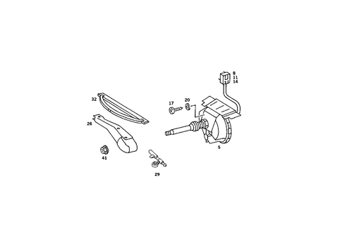 Headlamp Wiper/Washer for 1991 Mercedes-Benz 190E #0