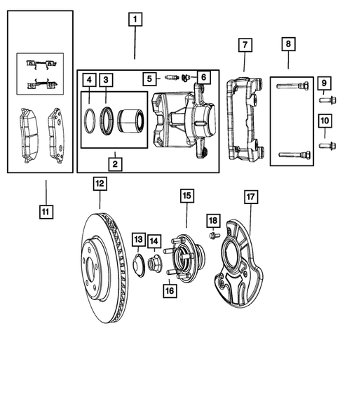 Front Brakes for 2006 Chrysler 300 #1