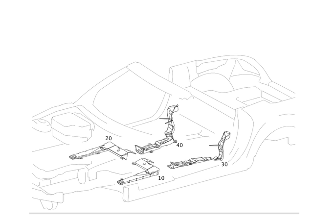 1718210189 - Electrical System: Cable Duct for Mercedes-Benz Image image