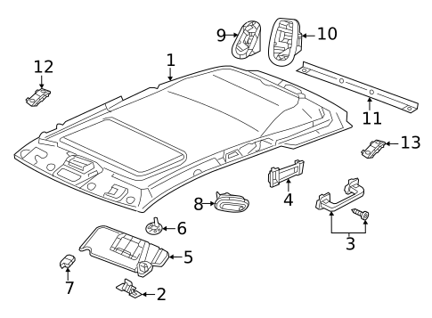 Interior Trim - Roof for 2025 Dodge Durango #0
