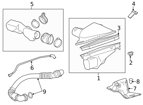 Air Intake for 2014 Cadillac CTS #1