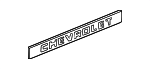 15552340 - Body: Tail Gate Logo for Chevrolet: C1500, C2500, C3500, K1500 Pickup, K2500 Pickup, K3500 Pickup | GMC: C1500 Pickup, C2500 Pickup, C3500 Pickup, K1500 Pickup, K2500 Pickup, K3500 Pickup Image