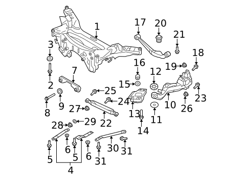 Rear Suspension for 2020 Nissan Rogue #3