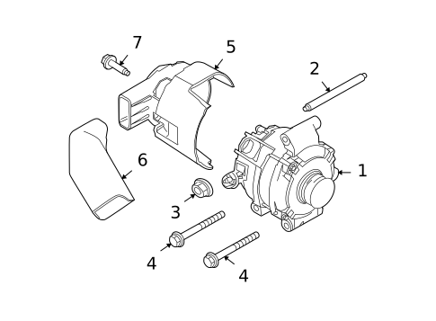 Alternator/Generator & Related Components for 2012 Ford Escape #0