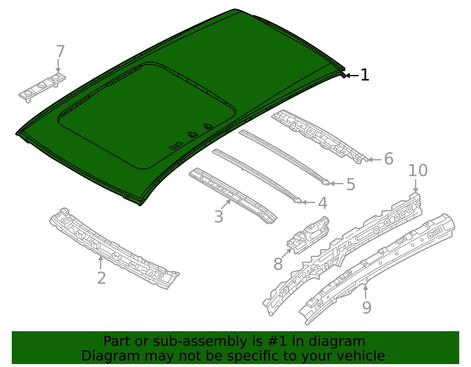 骨董 KJY8-70-600 - Roof Panel | Mazda Parts Factor