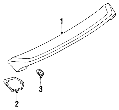 Rear Spoiler for 1996 INFINITI J30 #0