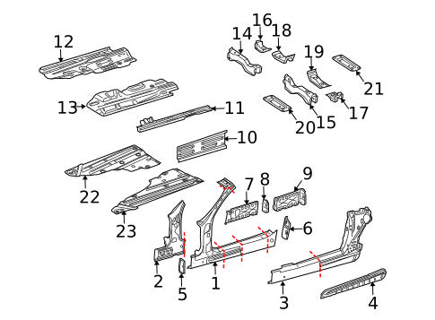 Rocker Panel for 2010 Mercedes-Benz SLK55 AMG #0