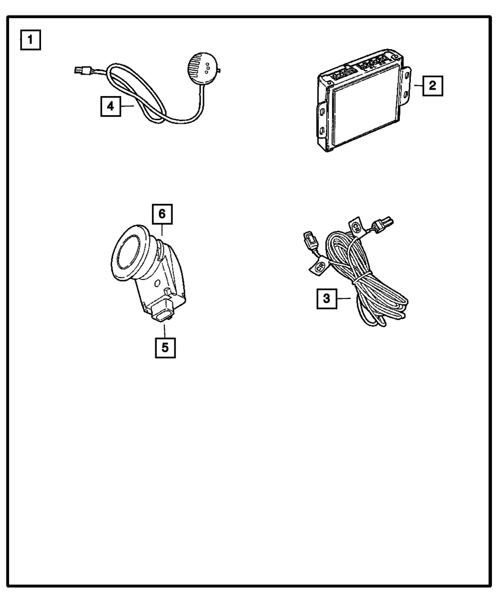 Park Distance Sensor Kit - Mopar (82211540AB)