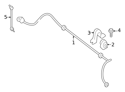 Stabilizer Bar & Components for 2019 Nissan Maxima #1