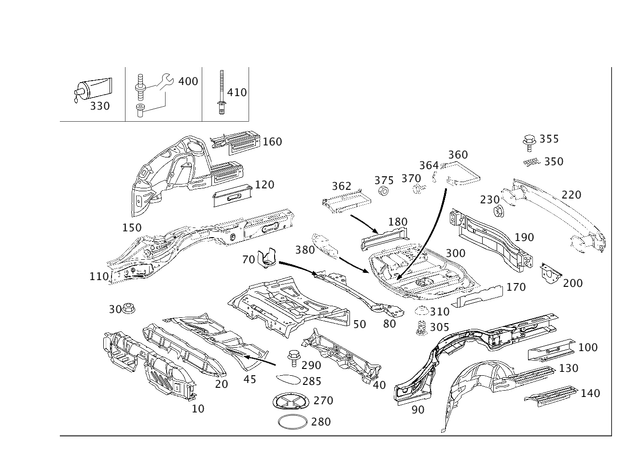 2196100014 - Substructure: Crossmember for Mercedes-Benz: CLS500, CLS55 AMG, CLS550, CLS63 AMG Image image