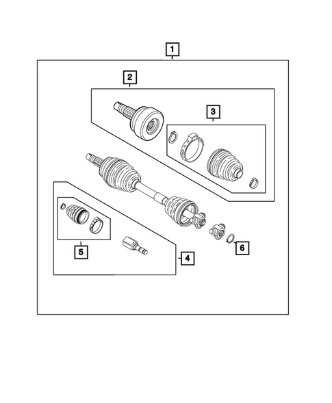 Front Axle Shafts for 2026 Fiat 500E #0