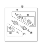 68656056AA - Differential and Drive Line: Axle Half Shaft, Right &amp; Left for Mopar Image