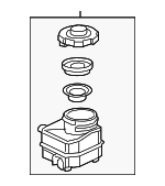 46681T6C305 - Body: Lower Reservoir for Honda: Accord, Civic, CR-V, Insight Image
