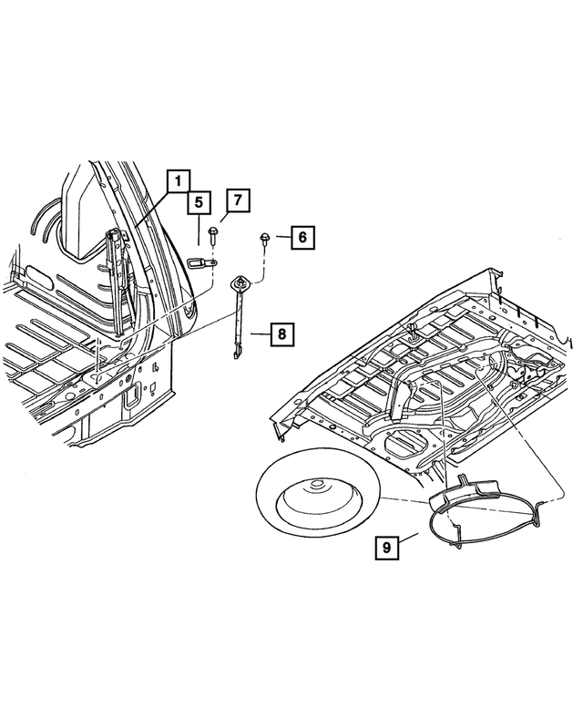 5008275AB - Wheels, Covers and Jacks: Jack for Mopar Image