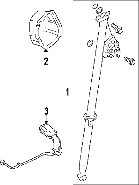 Seat Belt for 2024 Honda Pilot #3