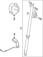 4868T90A00ZA - Electrical: Seat Belt Assembly for Honda: Pilot Image