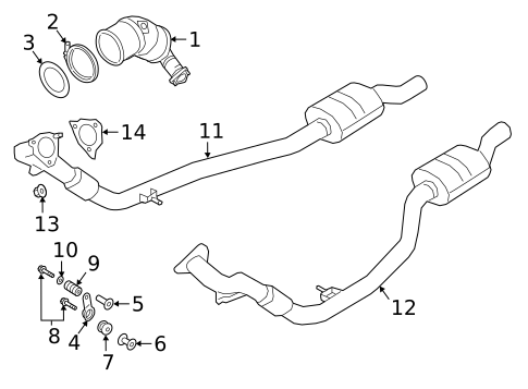 Exhaust Components for 2020 Audi A8 Quattro #0