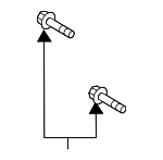 N10672001 - Exhaust: Plate Bolt for Audi: A6 allroad, A6 Quattro, A7 Sportback, A8 Quattro, Q7, Q8, RS Q8, RS6 Avant, RS7 Sportback, S6, S7 Sportback, S8, SQ7, SQ8 Image