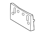 5211430250 - Body: License Bracket for Lexus: GS Turbo, GS200t, GS300, GS350, GS450h Image
