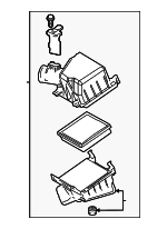 17700F2200 - : Air Cleaner Assembly for Toyota: Corolla Cross, Prius, Prius Prime Image