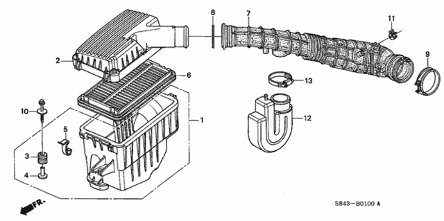 Air Cleaner for 2001 Honda Accord #0