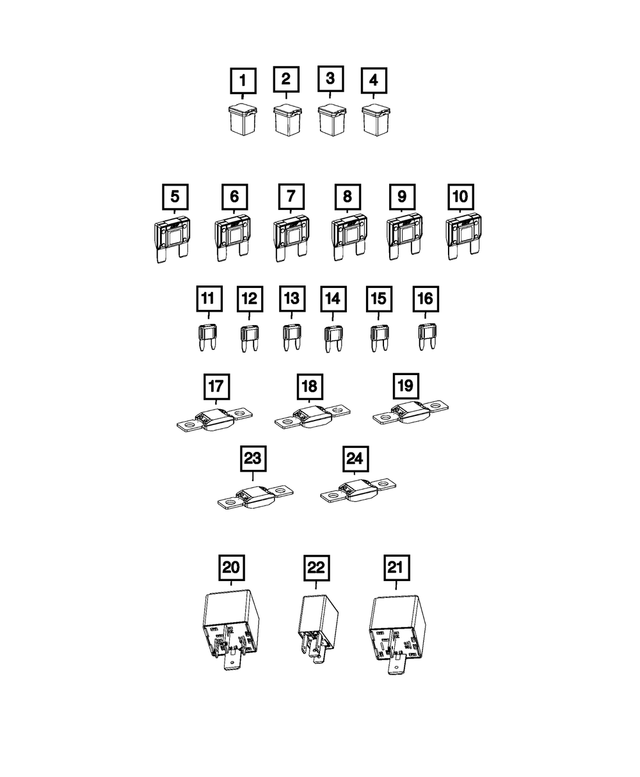 68094332AA - : Mini Fuse for Mopar Image