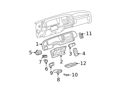 Instruments & Gauges for 1995 Chevrolet K2500 Pickup #0