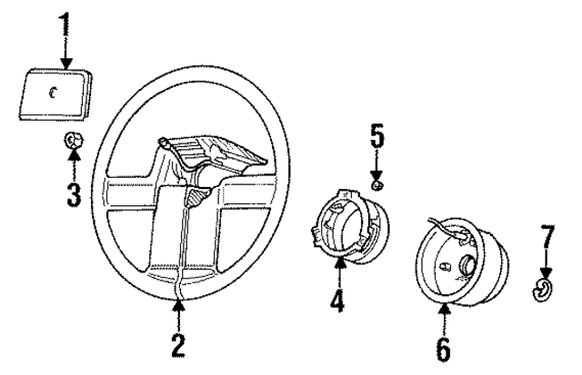 P216DX9 - Steering: Pad for Mopar Image