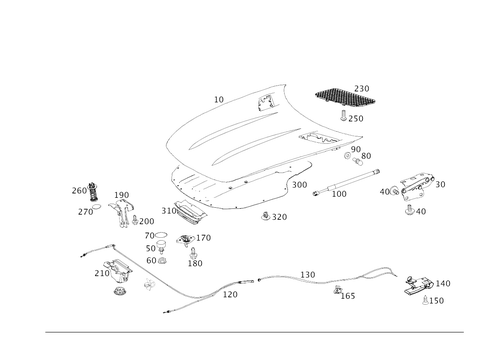Engine Hood for 2021 Mercedes-Benz AMG&reg; GT #0