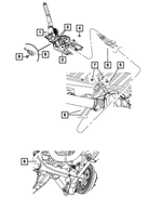 68224095AA - Parking Brake: Parking Brake Bracket for Jeep: Wrangler Image