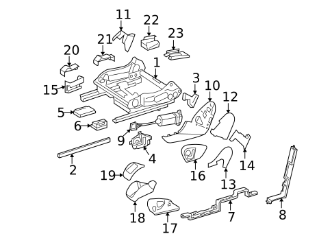 Tracks & Components for 2007 Mercedes-Benz R 63 AMG&reg; #0