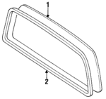 648110W010 - Body: Glass for Toyota Image image