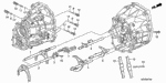 24200PCY000 - Transmission - Manual: FORK, FIFTH-SIXTH SHIFT for Honda Image