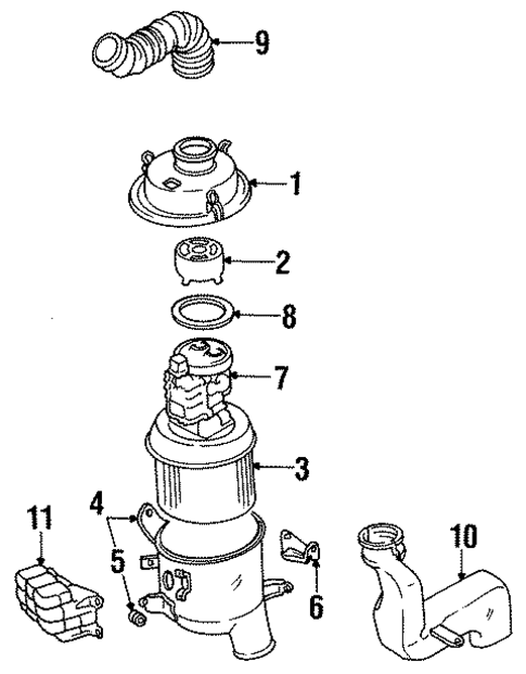 Air Inlet for 1996 Hyundai Sonata #1