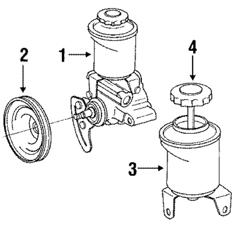 Pump & Hoses for 1989 Toyota Pickup #0