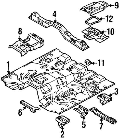 Floor for 2003 Isuzu Rodeo #0