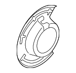 BRDS2 - Brakes: Motorcraftâ„¢ Splash Shield for Ford: F-250 Super Duty, F-350 Super Duty Image