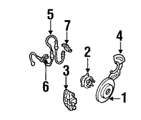 Front Brakes for 1993 Cadillac 60 Special #0