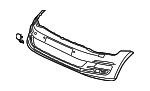 5G0807221BJGRU - Body: Bumper Cover for Volkswagen: Golf R Image