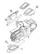 55115161 - Air Conditioning &amp; Heater: Defroster Duct for Mopar Image