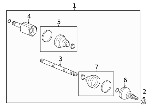 Drive Axles for 2017 Cadillac XTS #0