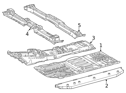 Floor & Rails for 2025 Lexus RZ300e #0