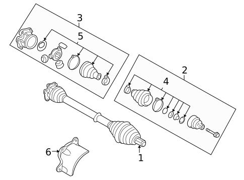 Drive Axles for 2003 Audi A4 Quattro #1
