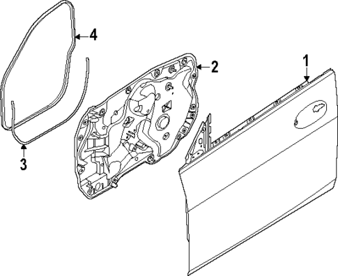 Door & Components for 2025 BMW 228 xDrive Gran Coupe #1