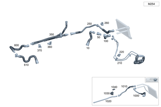 2068309102 - : Holder for Mercedes-Benz Image