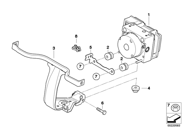 34517692706 - : Holder - ABS for BMW-Motorrad Image
