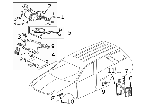 Ride Control Components for 2009 Cadillac SRX #0