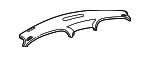 UD231FLAC - Body: Instrument Panel Cover for Mopar Image